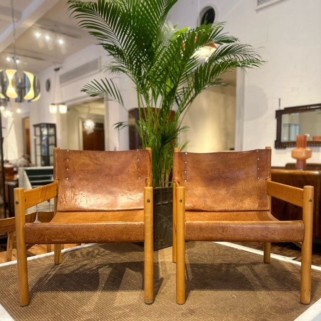 神戸：Brazilian Leather Arm Chair