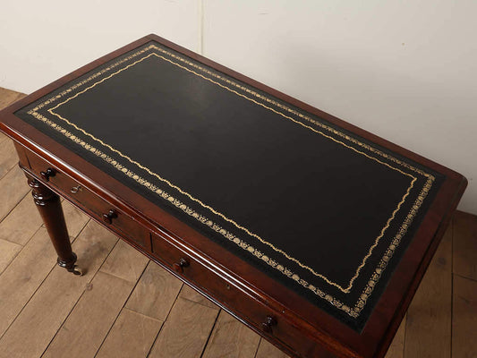 ヴィクトリアンレザートップデスク