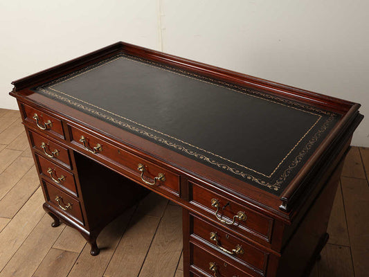 レザートップデスク