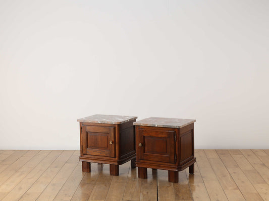 マーブルトップベッドサイドキャビネット