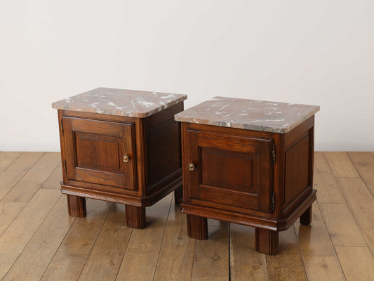 マーブルトップベッドサイドキャビネット