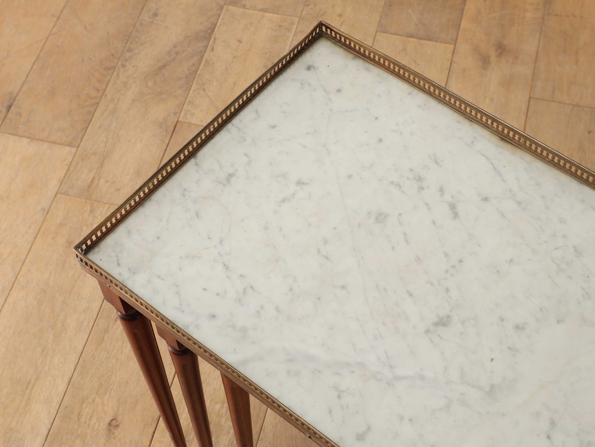 hata☆管367☆ロイズアンティークス☆マーブルトップ☆ネストテーブル 管367☆ロイズアンティークス☆1940年代☆マーブルトップ