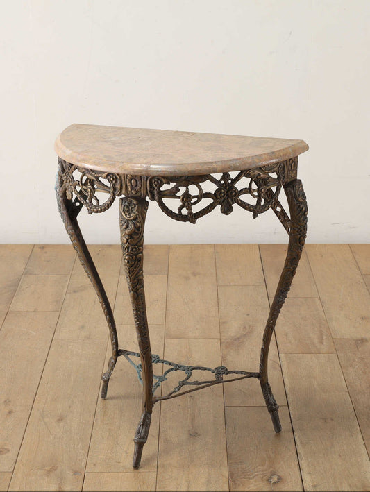 マーブルトップコンソールテーブル