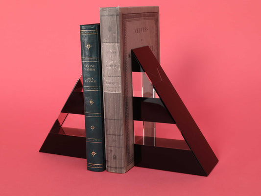 グラスブックエンド　ブラック