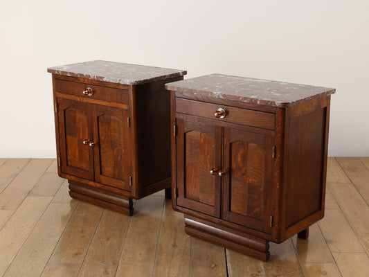 マーブルトップベッドサイドキャビネット