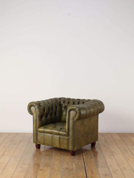 チェスターフィールドチェア オリーブ