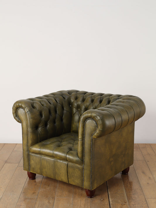 チェスターフィールドチェア オリーブ