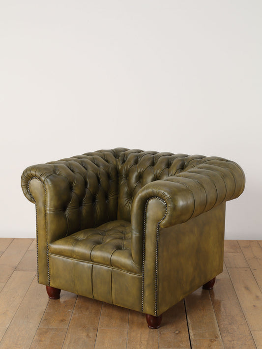 チェスターフィールドチェア オリーブ