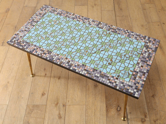 モザイクトップコーヒーテーブル