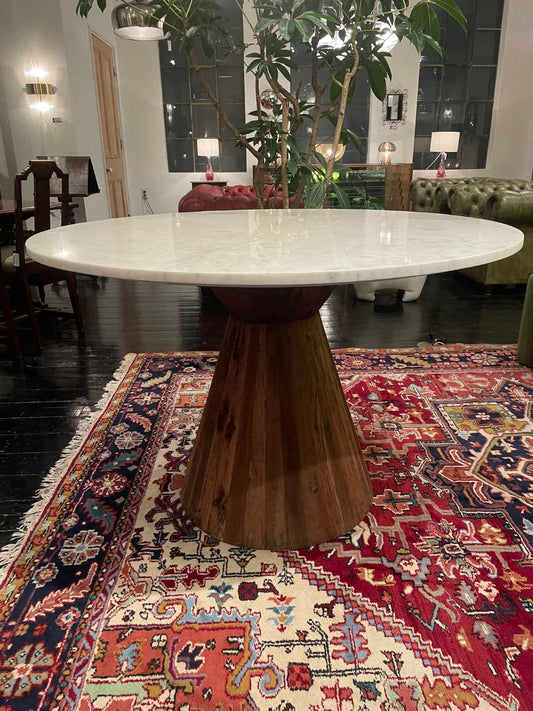 マーブルトップラウンドテーブル