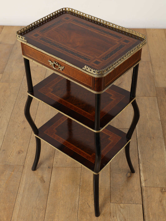 フレンチインレイシェルフテーブル