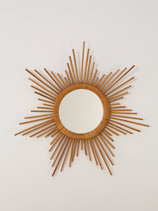 イタリアンラタンウォールミラー