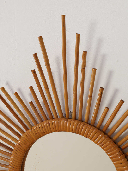 イタリアンラタンウォールミラー