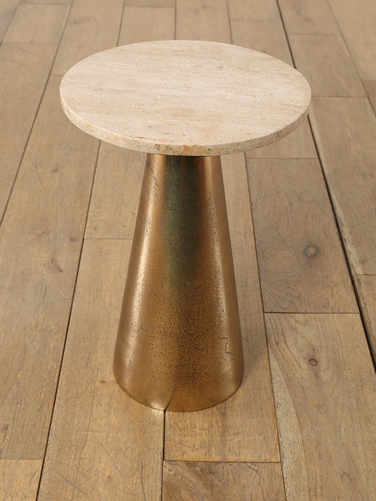 トラバーチンサイドテーブル M