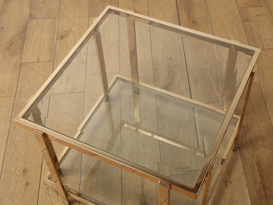 グラストップコーヒーテーブル