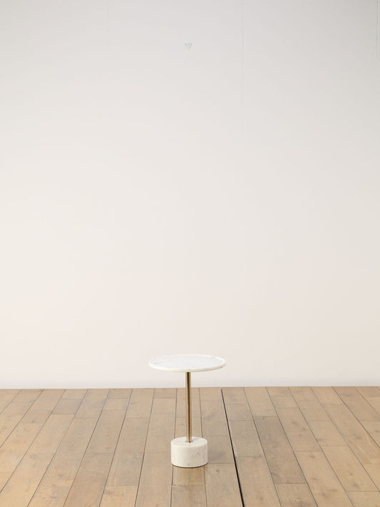 マーブルサイドテーブル ホワイト M