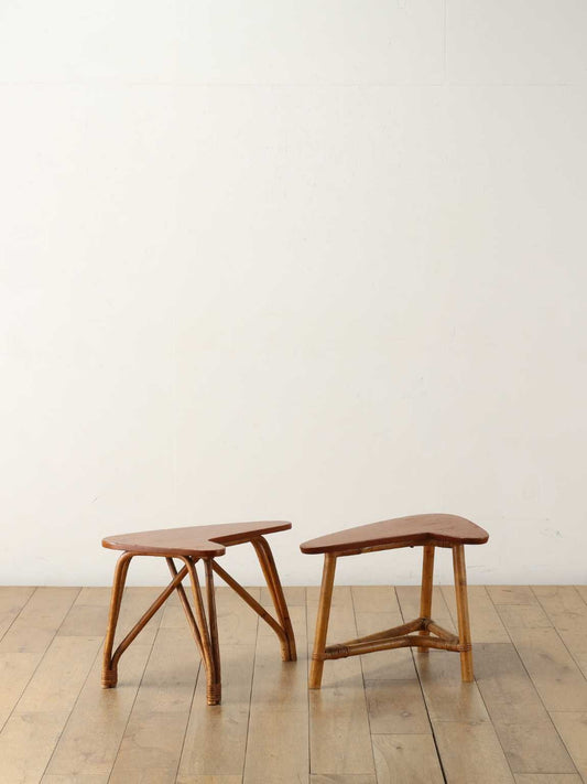 ブーメランサイドテーブル 2pcsセット