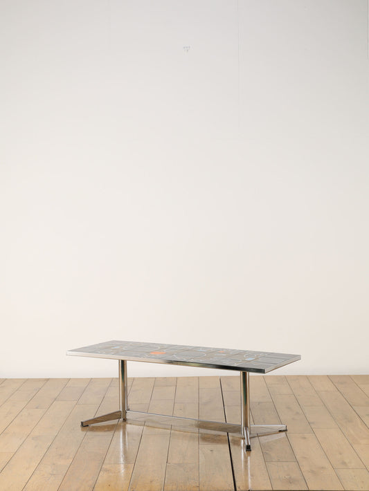 タイルトップコーヒーテーブル