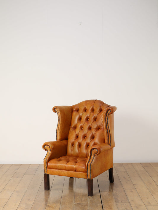 ウィングバックチェア マスタード