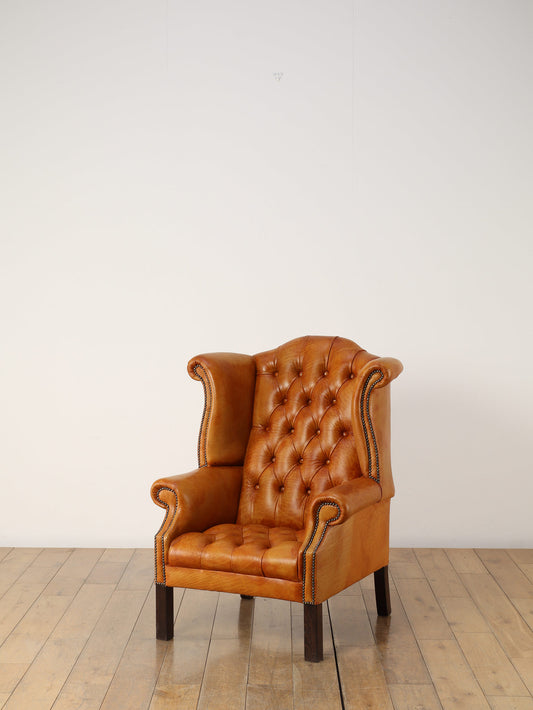 ウィングバックチェア マスタード