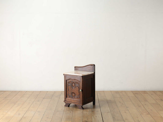 マーブルトップベッドサイドキャビネット