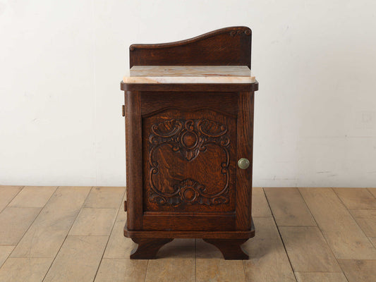 マーブルトップベッドサイドキャビネット