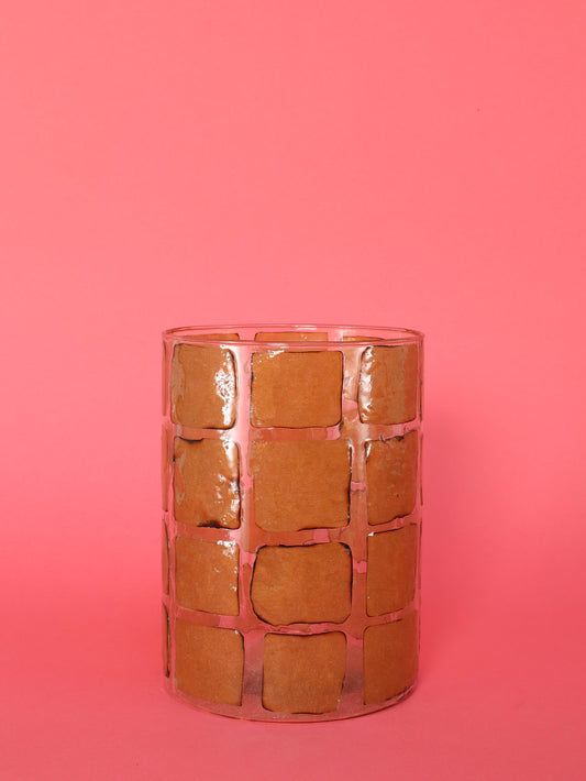 グラスキャンドルホルダー