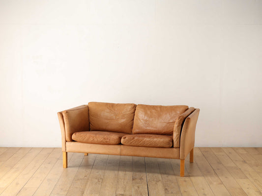 MOGENS HANSEN レザー2シーターソファ