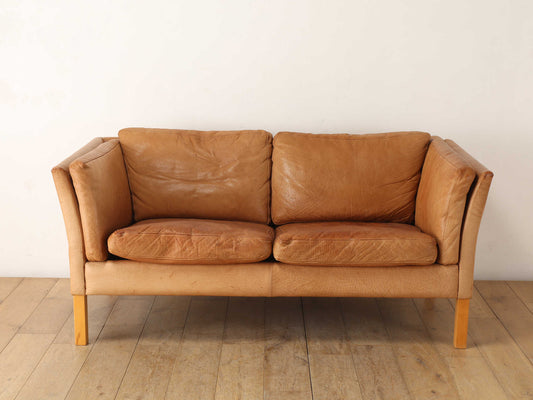 MOGENS HANSEN レザー2シーターソファ