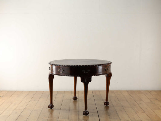 B&Cレザートップドラムテーブル