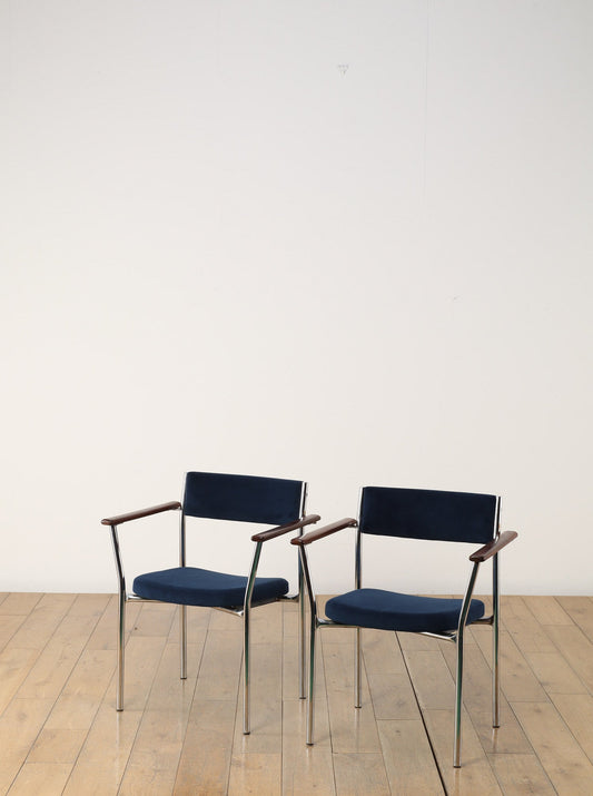 クロムアームチェア