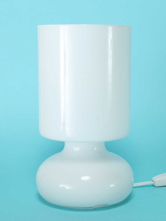 ホワイトグラステーブルランプ