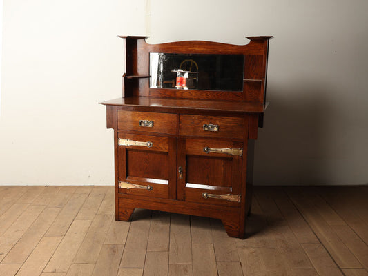 アールヌーヴォーミラーバックサイドボード