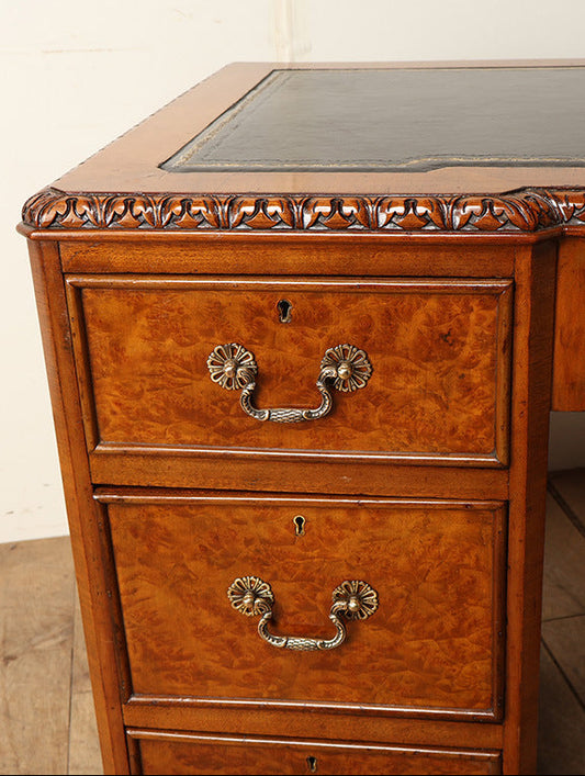 レザートップデスク