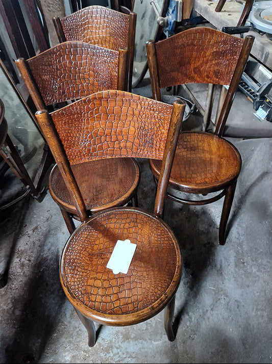 MUNDUS＆J.J KOHN ベントウッドチェア　クロコ