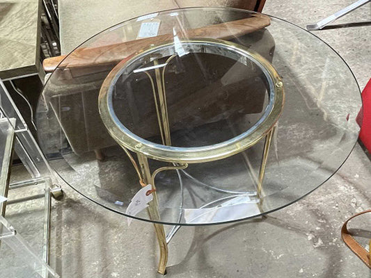 グラストップラウンドテーブル