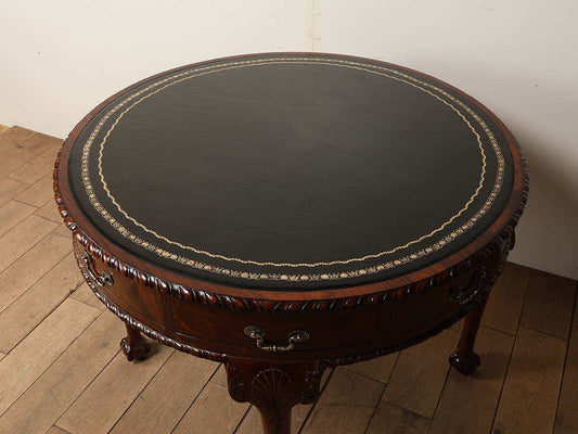 B&Cレザートップドラムテーブル