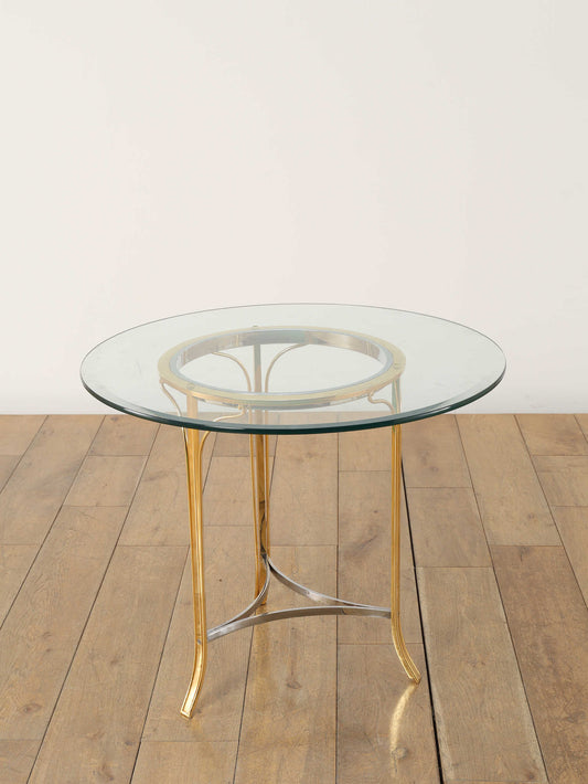 グラストップラウンドテーブル