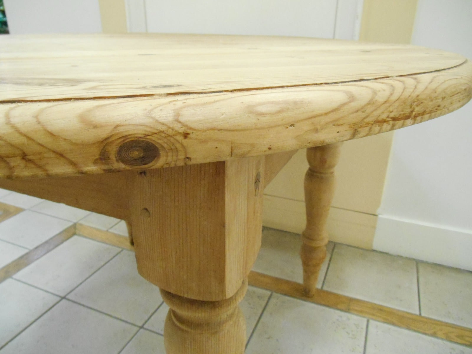 ヴィンテージ パインソリッド　アンティーク　ラウンドテーブル ラウンドテーブル オリジナルパイン家具