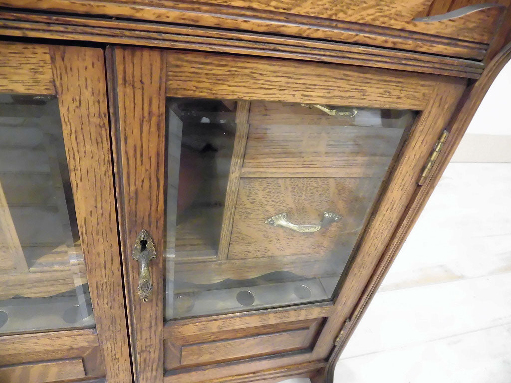 アンティーク　ロイズアンティークス購入　木製キャビネット Lloyd's Antiques Real Antique Art Deco Cabinet / ロイズ