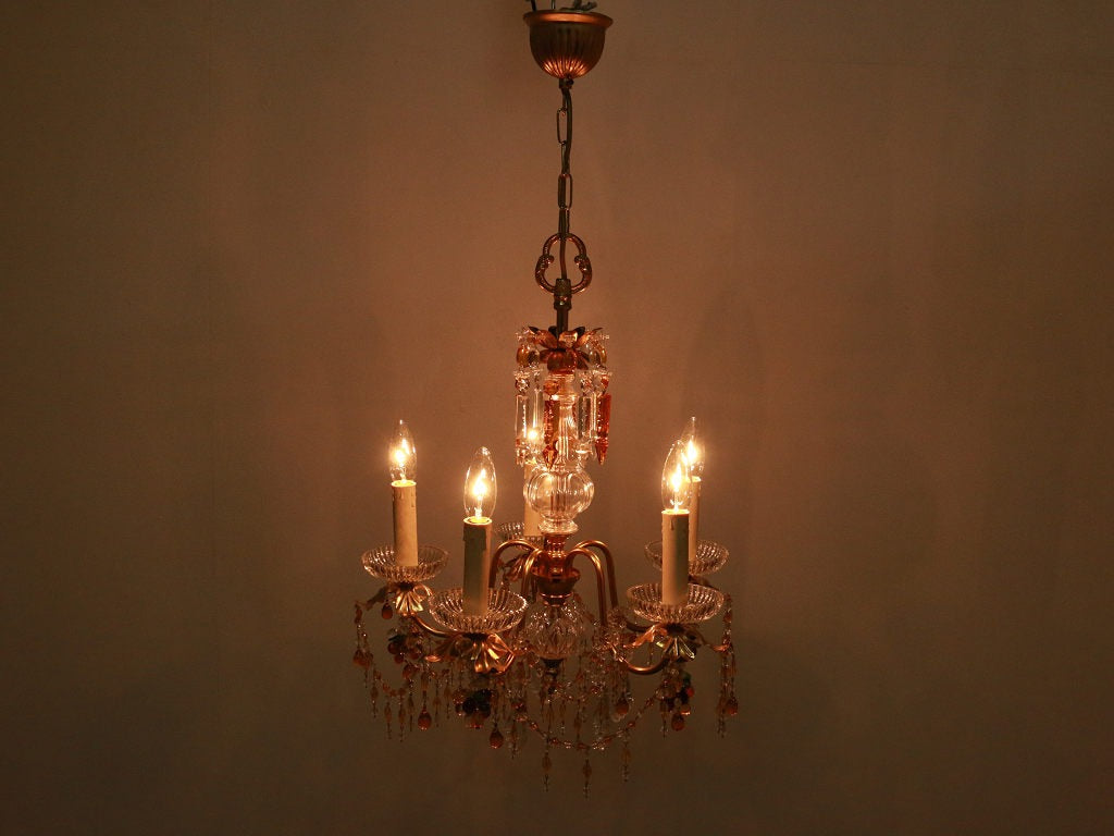 シャンデリア オレンジ | ロイズ・アンティークス | ヨーロッパ