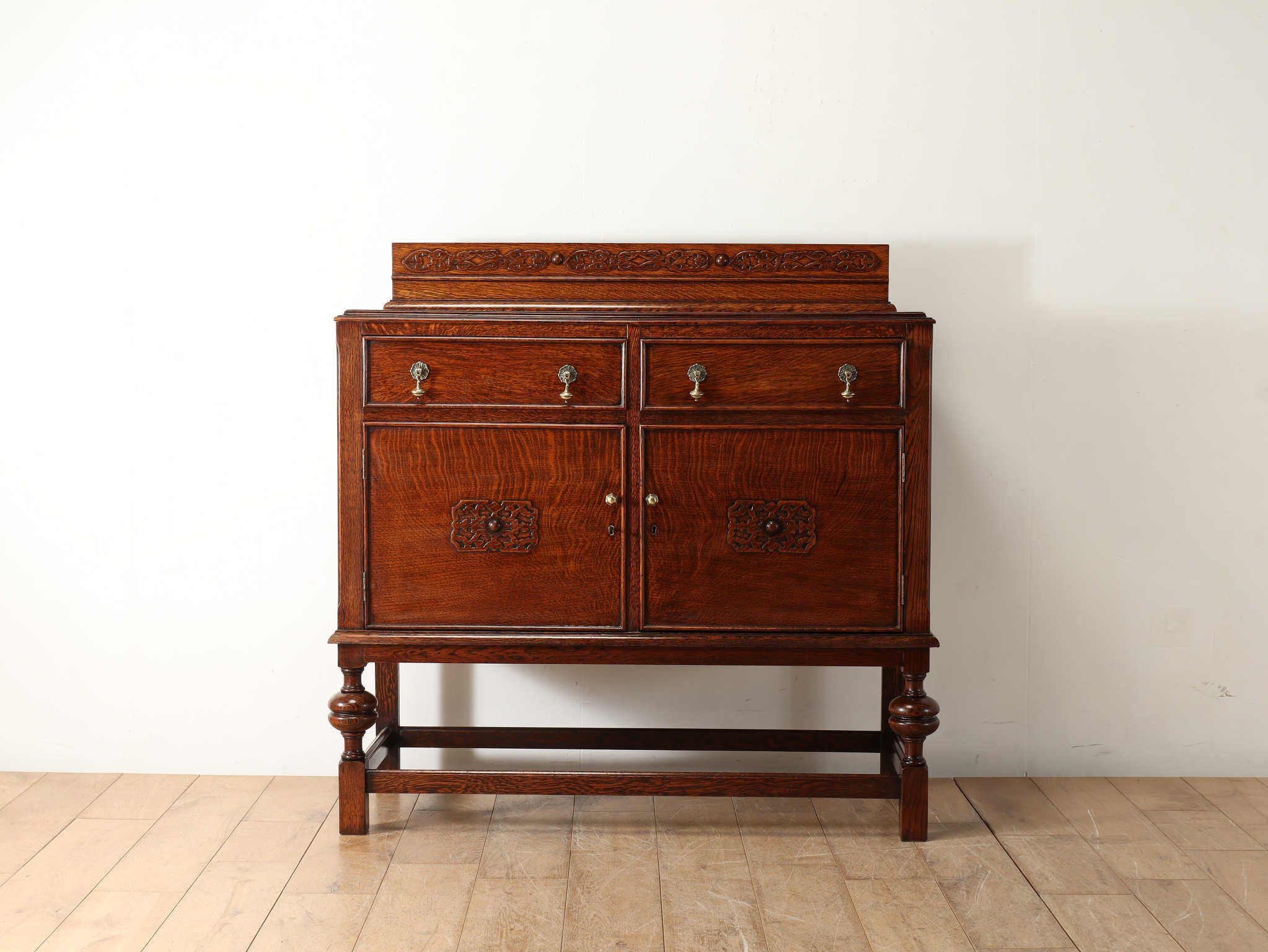 サイドボード アンティーク レトロ 1920年頃 イギリスアンティークサイドボード 59213 アンティーク