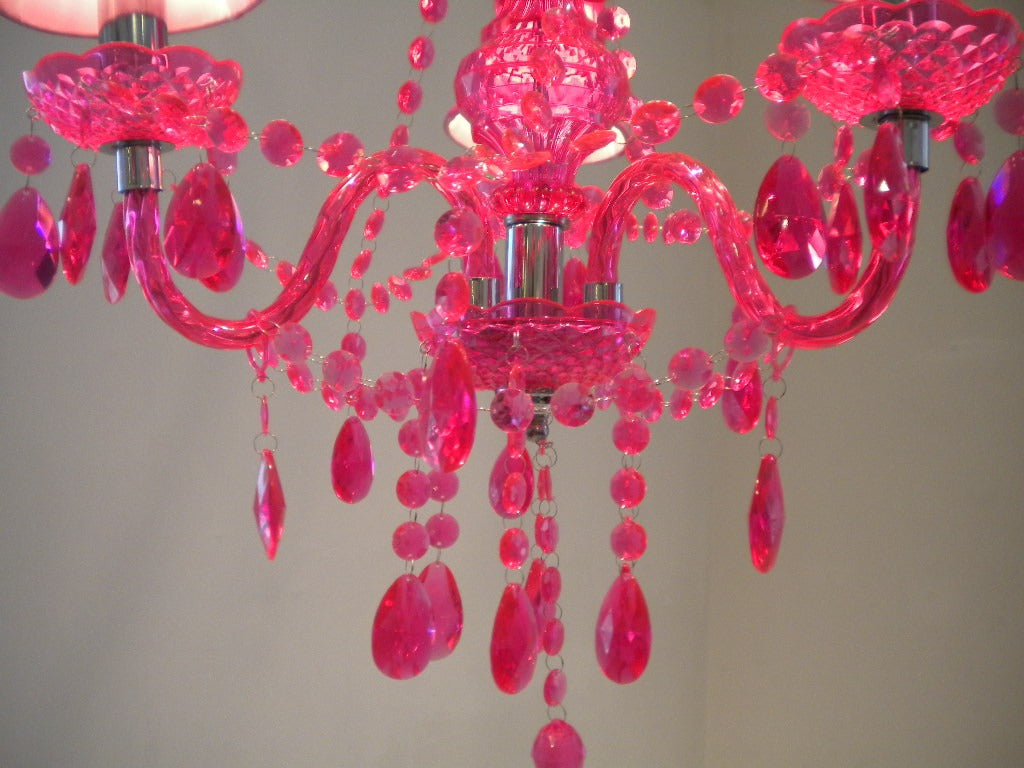 シャンデリア ピンクS | ロイズ・アンティークス | ヨーロッパの
