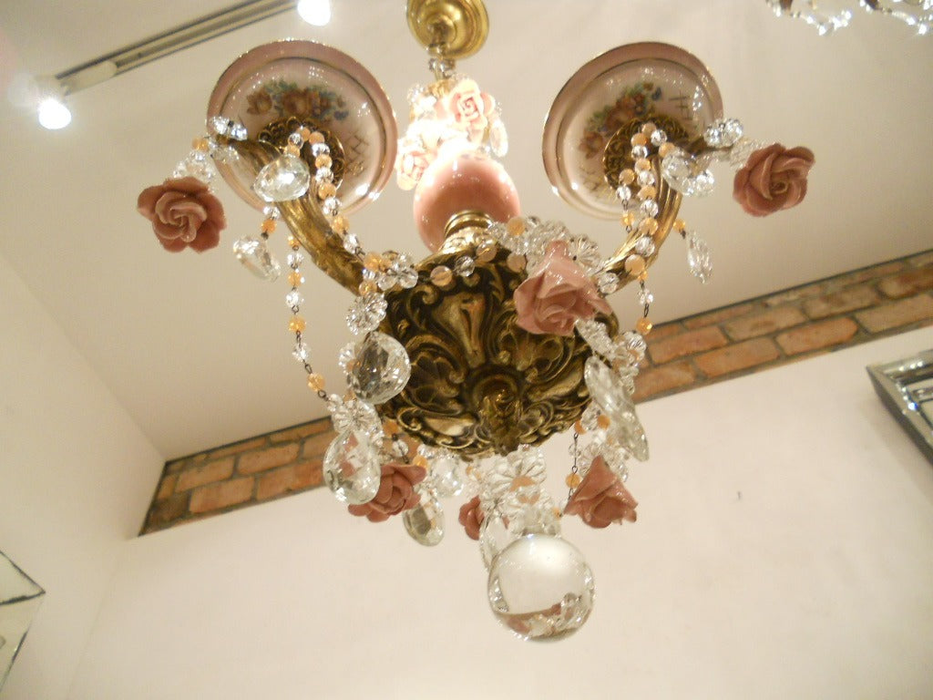 イタリア ヨーロッパ アンティーク シャンデリア 照明 家電 姫 薔薇 ローズ イタリア ヨーロッパ アンティーク シャンデリア 照明 家電 姫